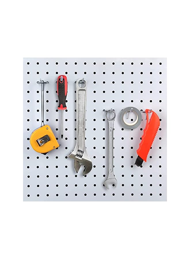 PROMASS promass 40Pcs Metal Hangers Pegboard Hooks, Heavy Duty Metal Peg Board Shelving Hooks 20cm Stainless Steel S Hooks Organizer  - Image 2