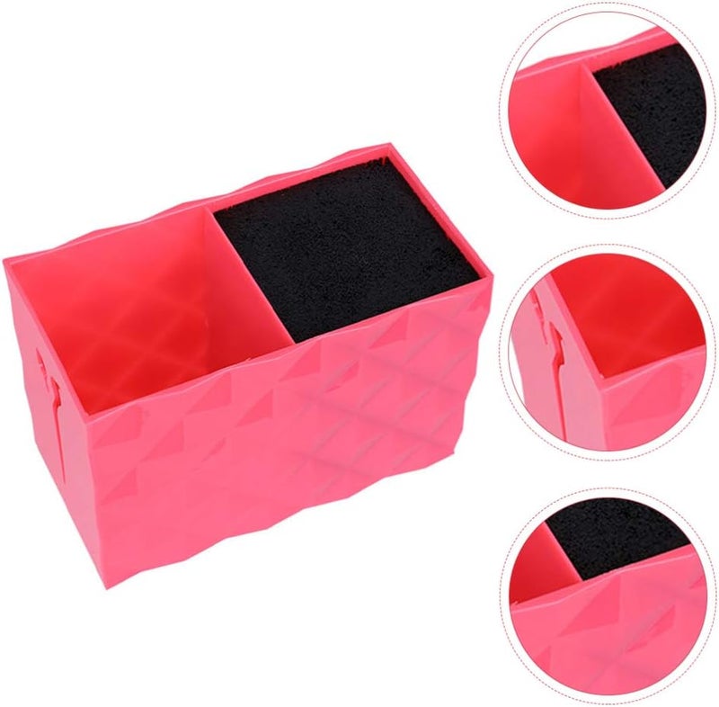 Uonlytech Barber Scissors Holder Professional Hair Shears Holder Combs Organizer Hairdresser Scissor Storage Box for Hairdresser Pink - Image 3