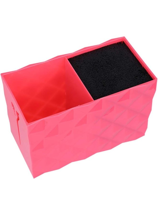 Uonlytech Barber Scissors Holder Professional Hair Shears Holder Combs Organizer Hairdresser Scissor Storage Box for Hairdresser Pink - Image 1