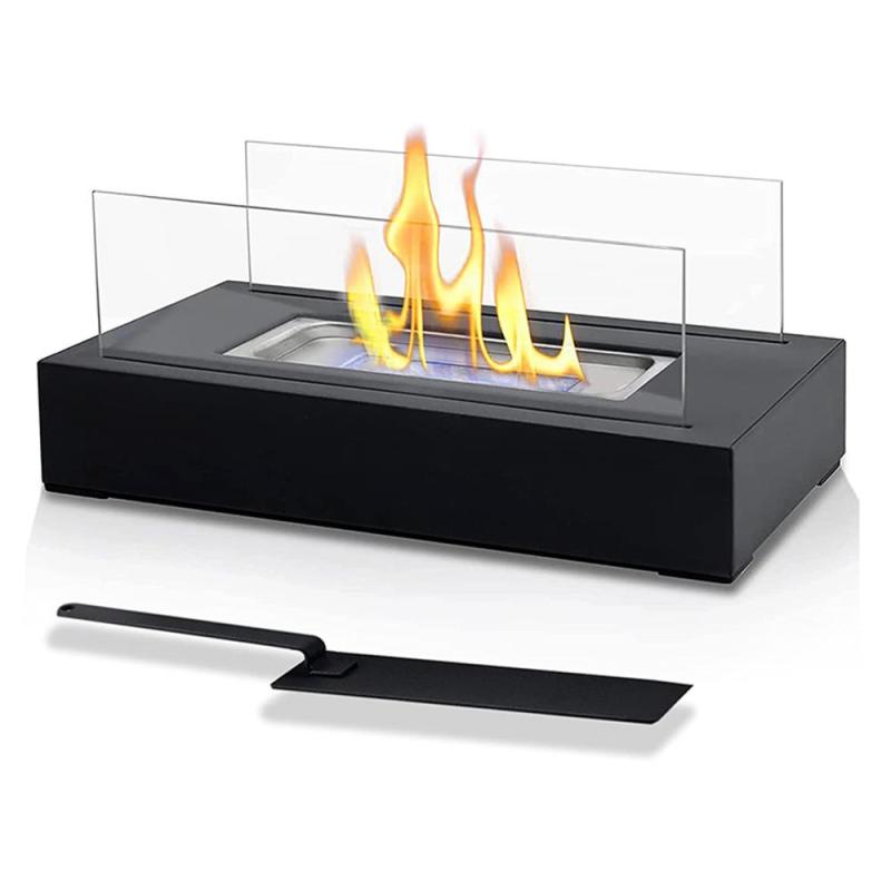 Indoor Tabletop Firepit: 2,000 BTU Efficient Heat - Dancing Flames Compact Portable Fire Pit for Indoor Outdoor Home Spaces - Image 2