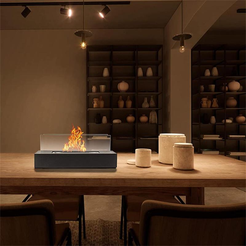 Indoor Tabletop Firepit: 2,000 BTU Efficient Heat - Dancing Flames Compact Portable Fire Pit for Indoor Outdoor Home Spaces - Image 3