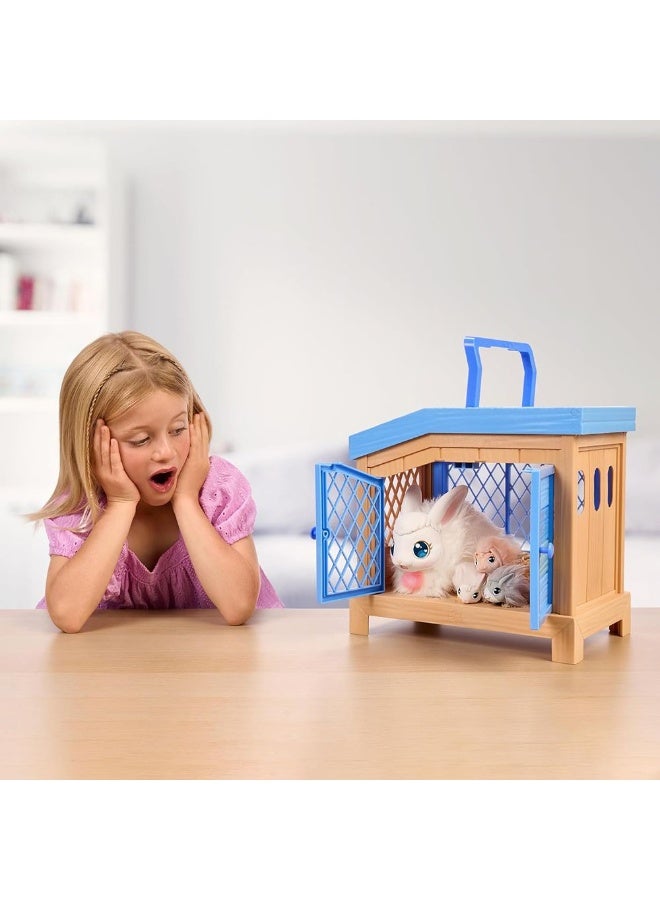 LITTLE LIVE PETS لعبة الحيوانات الأليفة الحية الصغيرة ماما سرفايس S3 مجموعة أرنب - Image 3