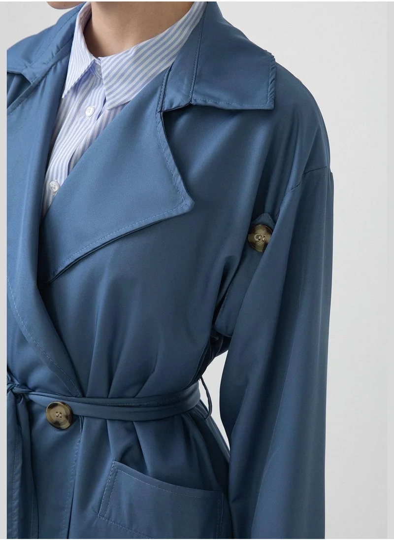 Touche DOUBLE BREASTED RELAX RAINCOAT