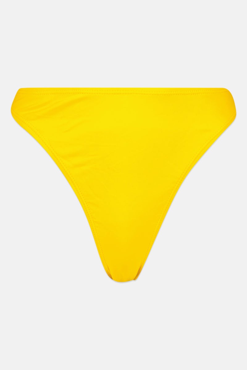 Missguided Women Plain Pull On Panty, Yellow - Image 1