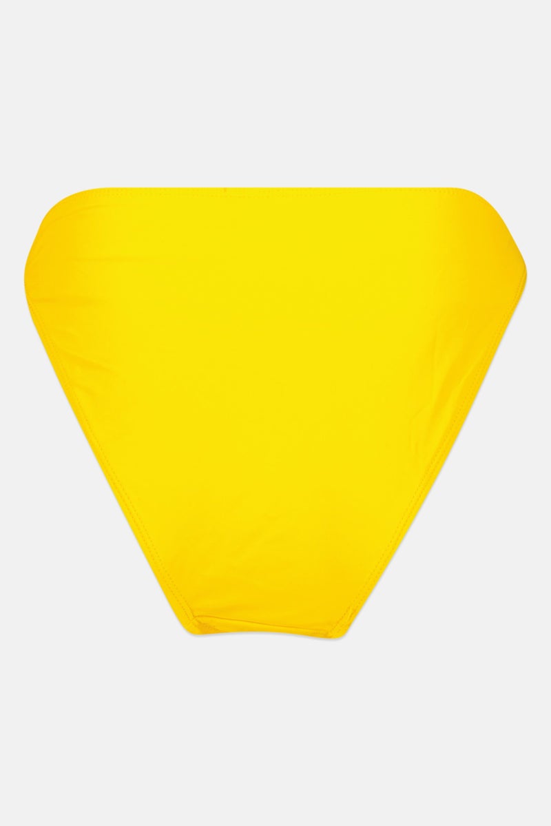 Missguided Women Plain Pull On Panty, Yellow - Image 2