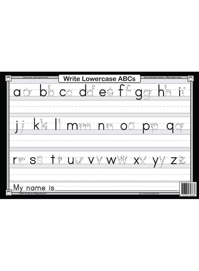 Tot Talk Lowercase ABC Educational Placemat for Kids, Washable - Image 2