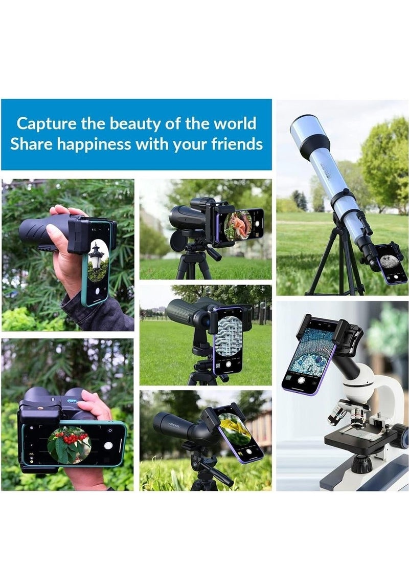 Y&D - Telescope Phone Adapter, Big Type Smartphone Adapter Mount, Universal One-Piece Binocular for iPhone/Android, Spotting Scope Monocular - Image 1