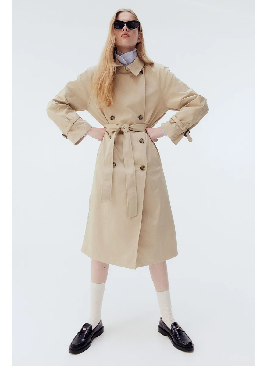 اتش اند ام Twill Trench Coat