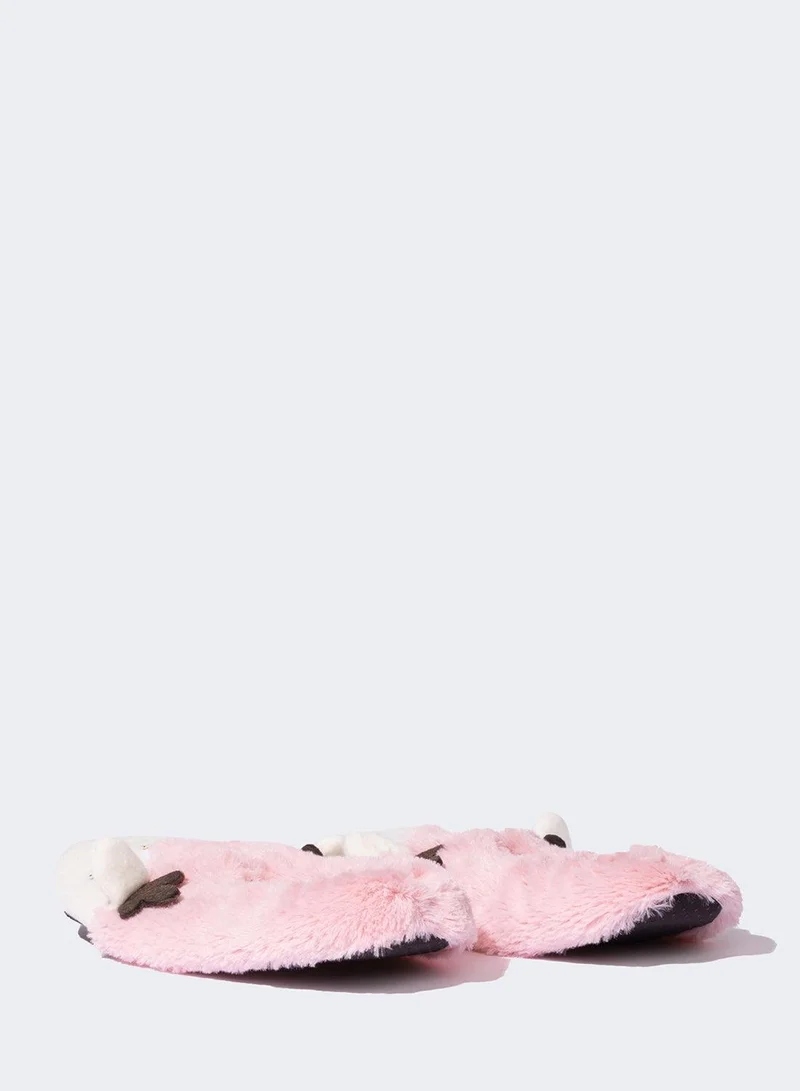 DeFacto Reindeer-Themed Plush Slippers