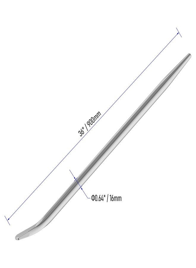 FOCMKEAS 36"(900mm）Aligning Pry Bar Round Crowbar Sleever Bar for Prying and Alignment, CR-V - Image 2