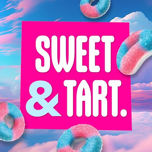 SweeTARTS Halos Candy Blue Punch and Strawberries and Cream Tart and Chewy Soft and Fluffy 11 oz - Image 5