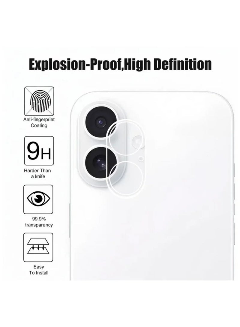 BlueFire Camera Lens Protector for iPhone 17, 9H Hardness Tempered Glass with 3D Curved Edge, Anti-Scratch, Anti-Fingerprint, Hydrophobic & Oleophobic Coating, Shatterproof, Easy Bubble-Free Installation – 1 Piece - Image 3