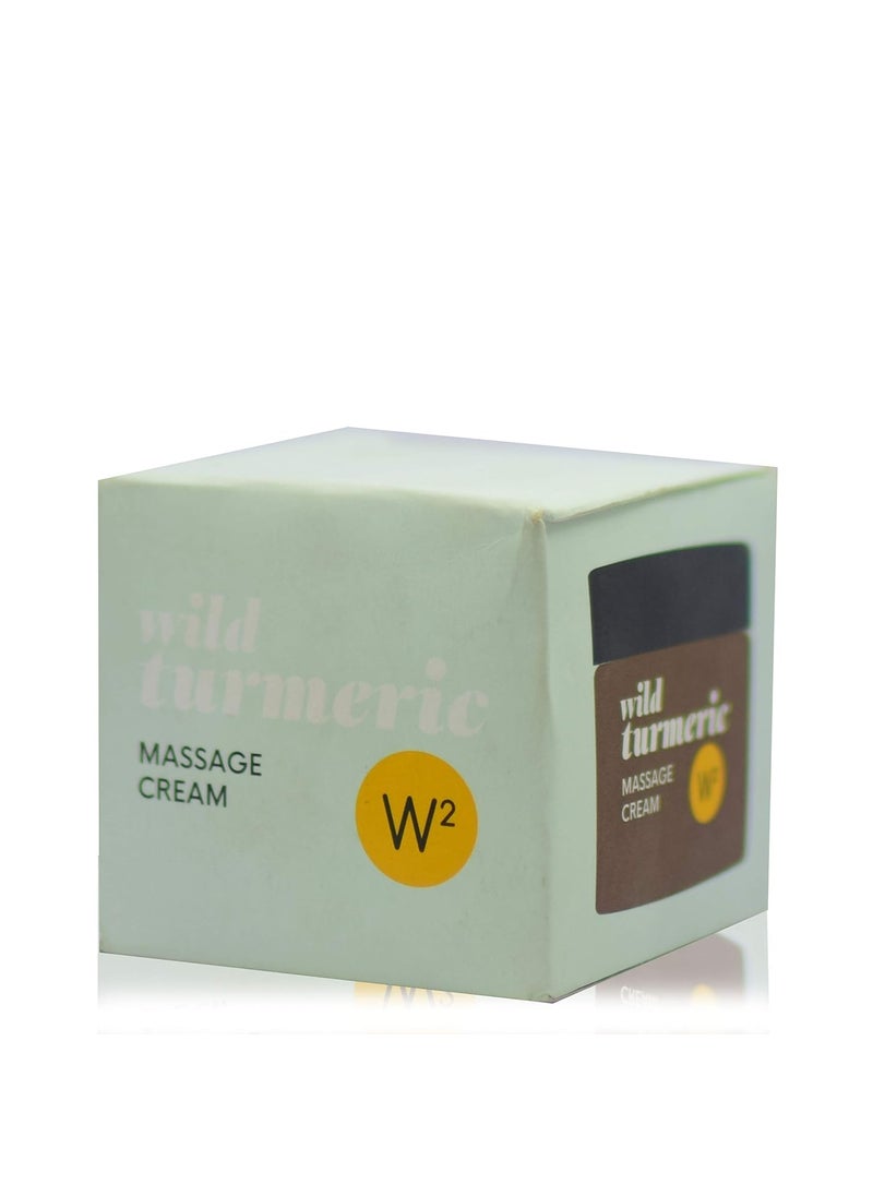 W2 W2 Why Wait Wild Turmeric Massage Cream With Turmeric Liquorice Saffron Extract Antioxidant Even Tone Radiant Glwoing Skin 50g Pack  - Image 3