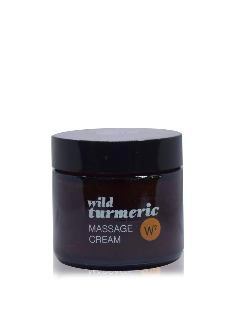 W2 W2 Why Wait Wild Turmeric Massage Cream With Turmeric Liquorice Saffron Extract Antioxidant Even Tone Radiant Glwoing Skin 50g Pack  - Image 2