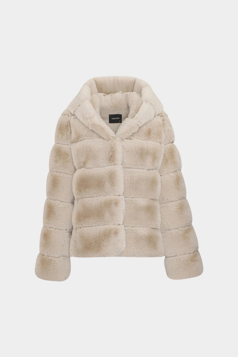 Açelya Okcu Azalea Okcu Azalea Okcu Hooded Women's Rex Fur Coat  - Image 1