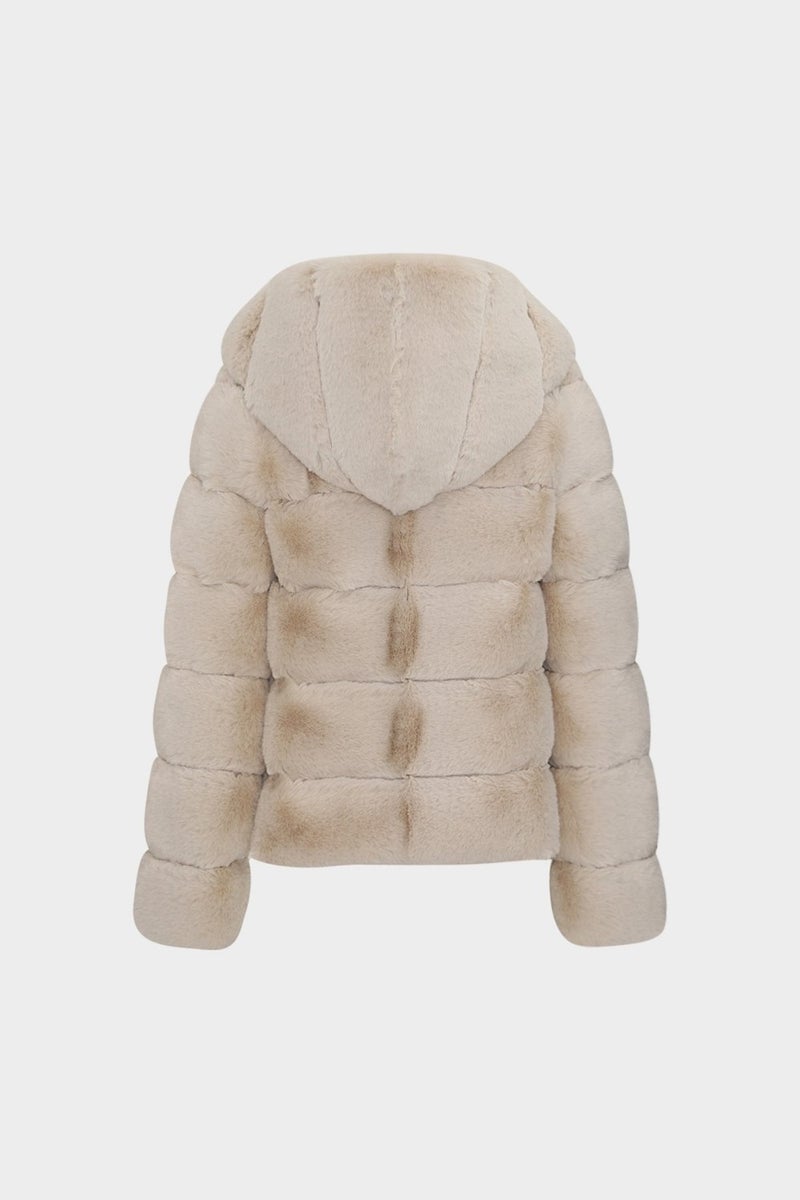 Açelya Okcu Azalea Okcu Azalea Okcu Hooded Women's Rex Fur Coat  - Image 2