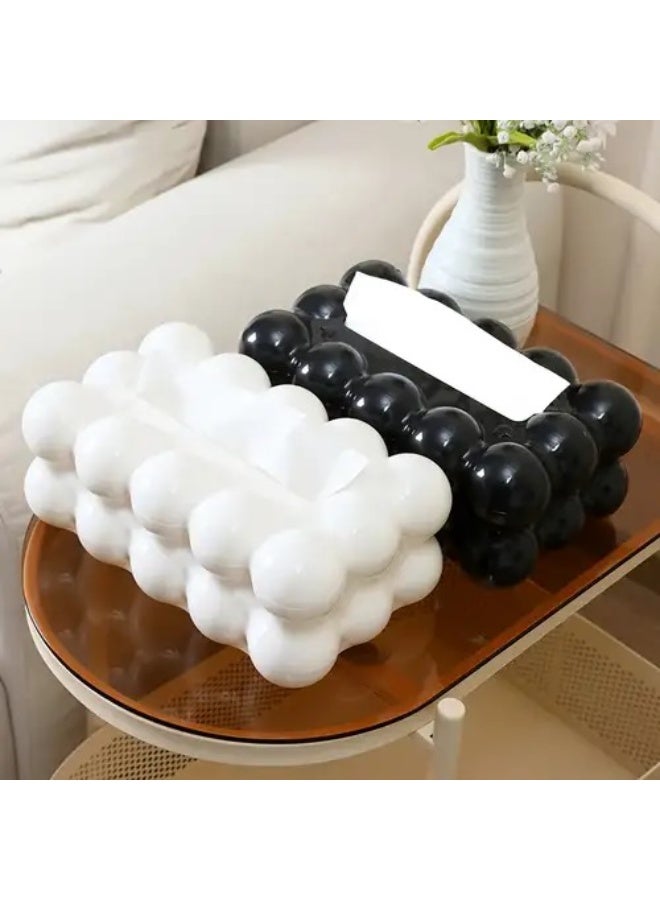 Marshmallow Bubble Tissue Box Holder – Stylish Organizer for Car, Bathroom, Home & Office - Image 1