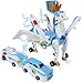 SOYUOI 2in1 Transforming Mars Deer Car Toy Magnetic Collision Robot and Dinosaur Deformation Action Figure for Kids Exciting Gift for Boys Girls Ideal for Birthdays and Christmas Blue - Image 2