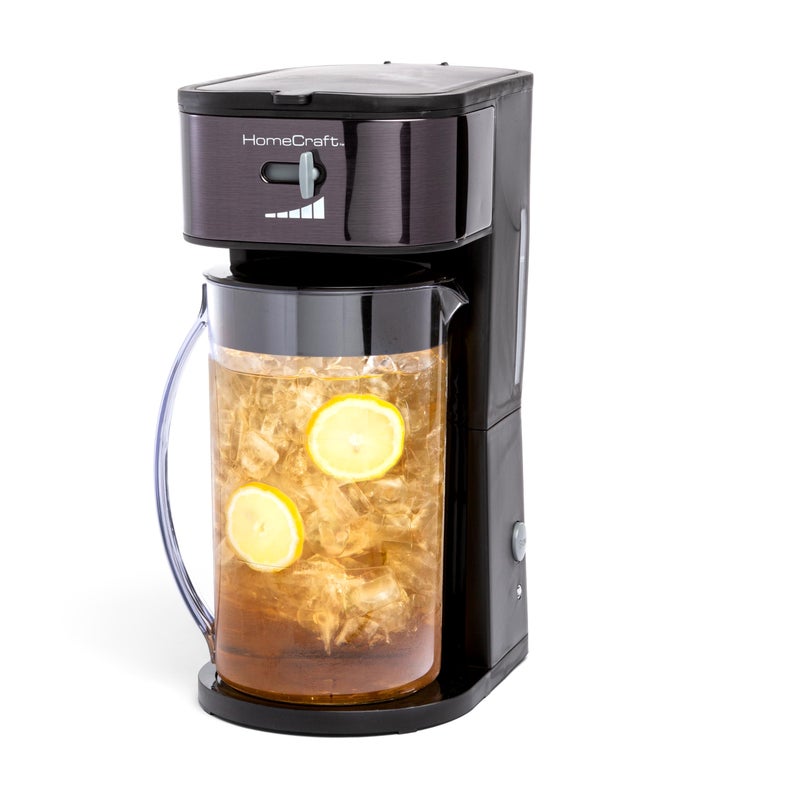 Homecraft Homecraft 3Quart Iced Coffee and Tea Maker with Filter Basket Flavor Enhancer Adjustable Brew Strength 