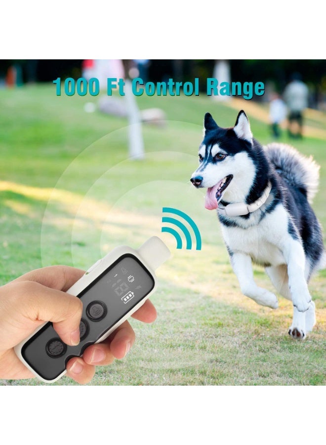 Bousnic Shock Collar for Dogs - Waterproof Rechargeable Dog Electric Training Collar with Remote for Small Medium Large Dogs with Beep, Vibration, Safe Shock Modes (8-120 Lbs) (Grey) - Image 4