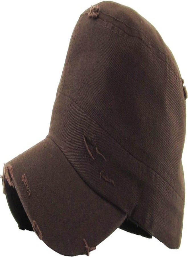 KBETHOS Vintage Distressed Cadet Army Cap Basic Everyday Military Style Hat, Brown Vintage Distressed, One size - Image 3