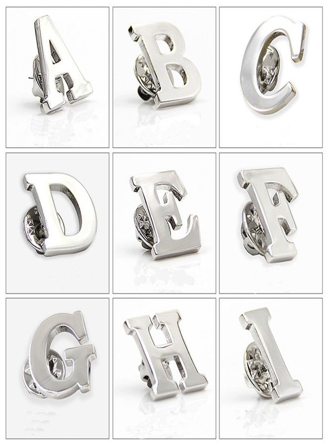 MINGHUA Monogram Alphabet Letters Lapel Pin Badge (F) - Image 5