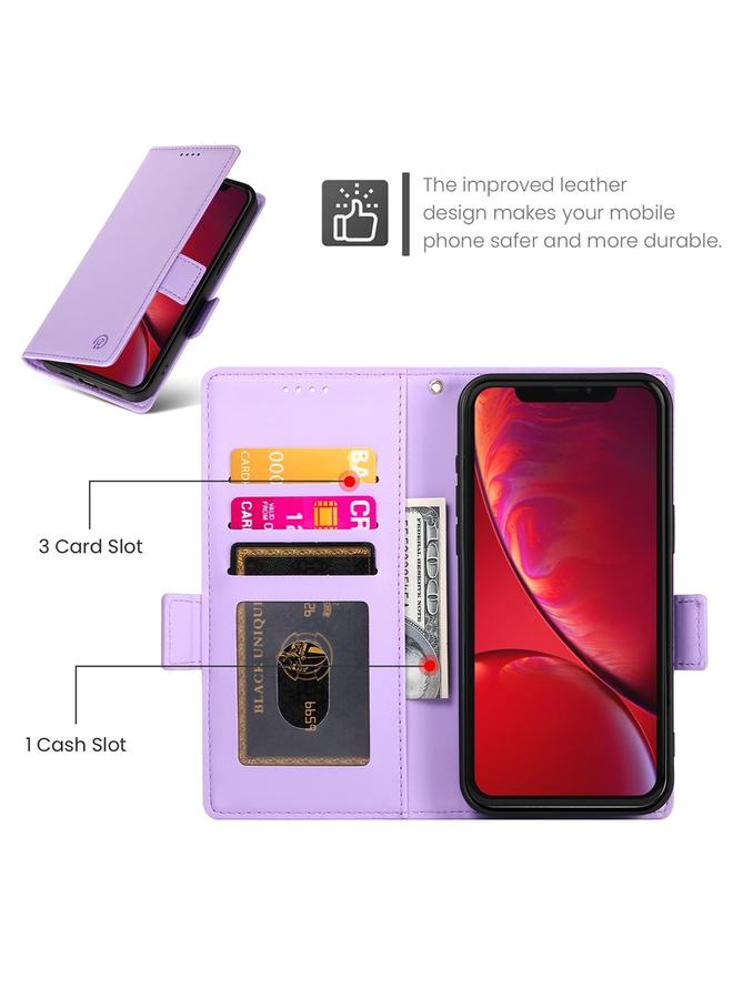 اس-توب جراب لهاتف iPhone X / XS مع مشبك جانبي مغناطيسي من الجلد المصقول - Image 4