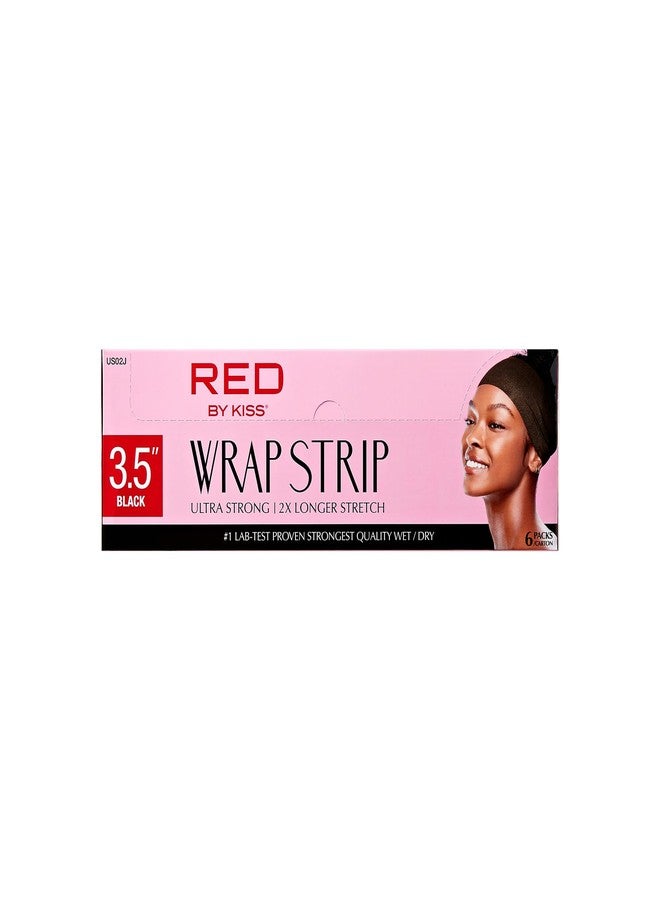 Red by Kiss Hair Wrapping Strip, Ultra Strong 2X Longer Stretch, 40 Strips, Suitable for Wet/Dry Hair, White, Styling Paper for Sleek Hairstyles (3.5", Black, 6 PACK) - Image 4