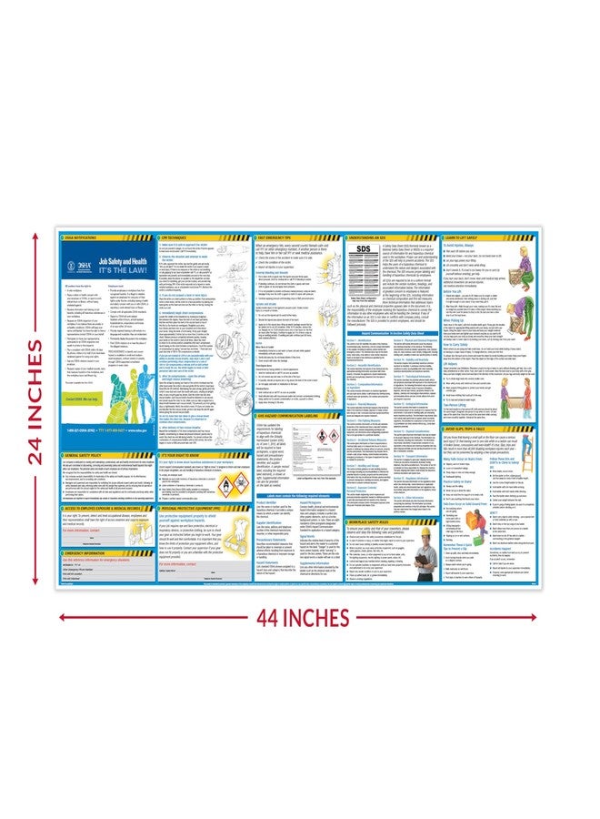 ComplyRight OSHA All-In-One-Safety Poster with GHS Updates- Employee Information Poster - Image 2