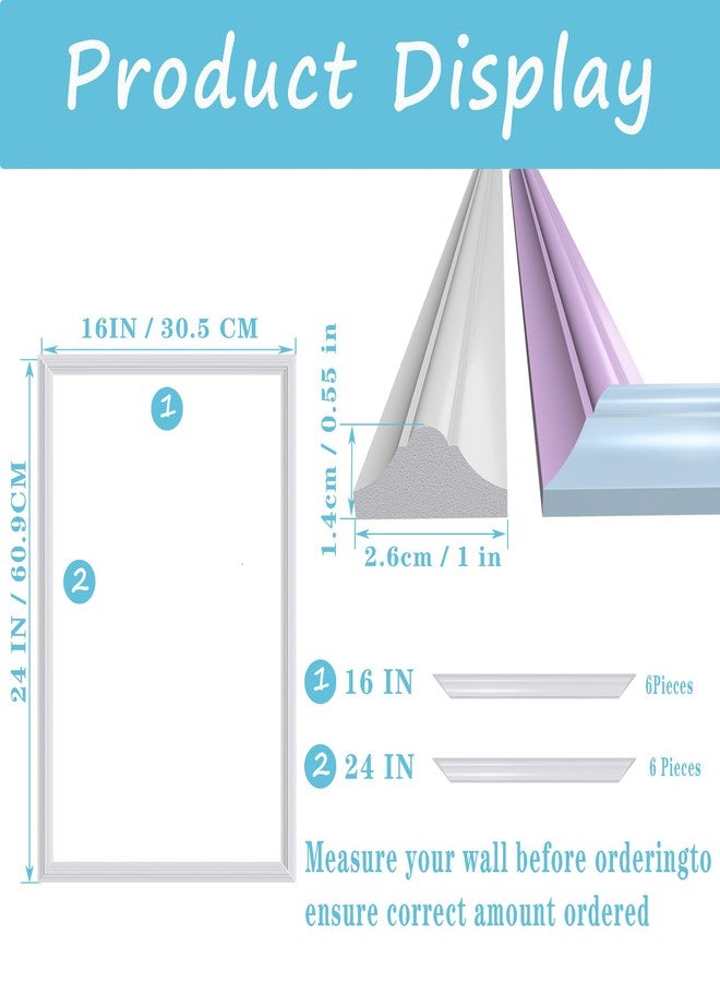 KTINITK 3 PCS Premade Wainscoting Panels，Accent Wall Panels for Interior Wall Decor,All Edges precut, Factory Primed Wall molding Pieces (16 x 24 in) - Image 2