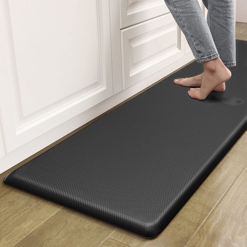 Artnice Anti Fatigue Kitchen Floor Mat 34 Inch Thick Waterproof Comfort Standing Desk Mat Ergonomic MultiPurpose Cushioned Rugs for Home Sink Office Laundry20 x 71Black