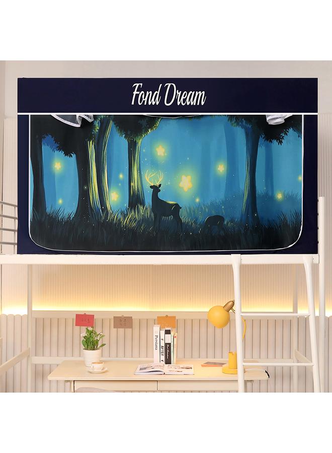 Bluejw Commercial Student Dormitory Mosquito Net 90x 200 Extended Telescopic Bed Curtain Curtain Integrated Shading Upper And Lower Bunk - Image 1