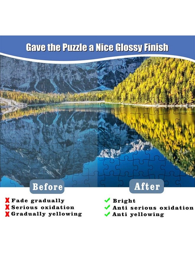 InGooood Jigsaw Puzzle Glue,120ML,Puzzle Saver for 500/1000/1500/3000/5000 Pieces of Puzzle for Paper and Wood,Non-Toxic and Quick Dry with Jigsaw Puzzle Glue Applicator Included (4.06OZ) - Image 4