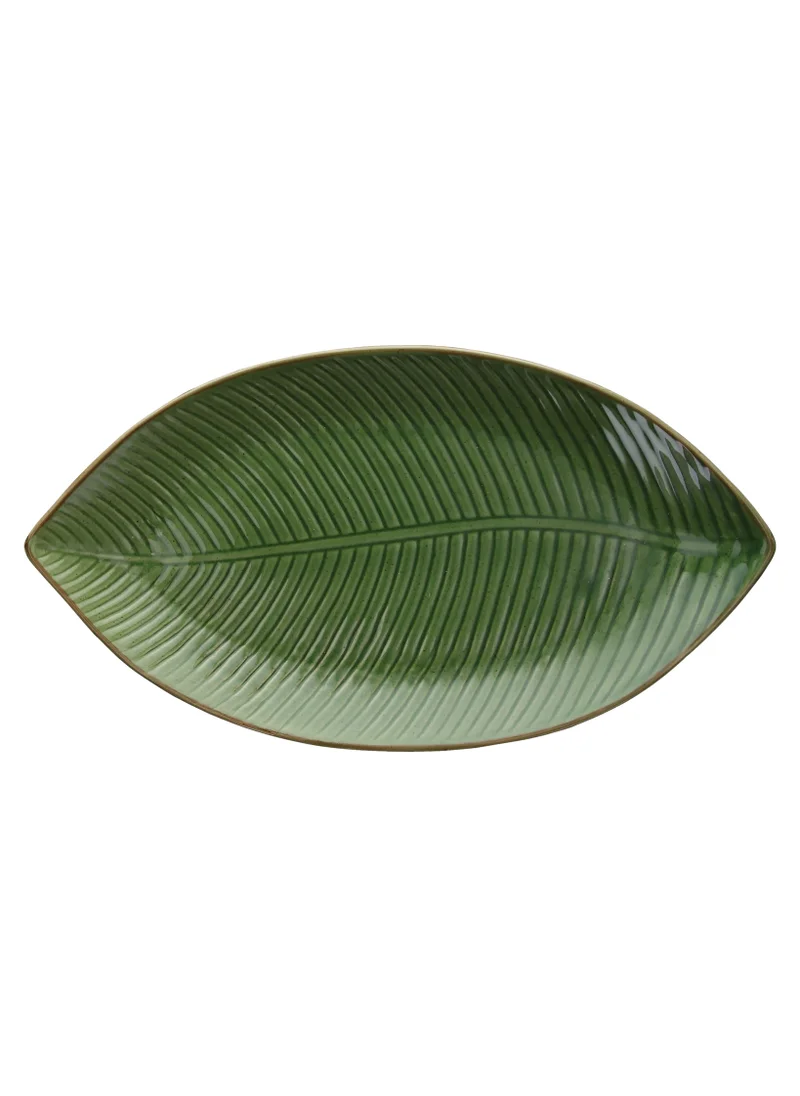 تونيانا PLATE LEAF-SHAPED 34X18X3