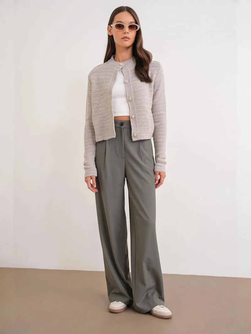 MixRay Mixray High Waist Palazzo Pants with Pockets