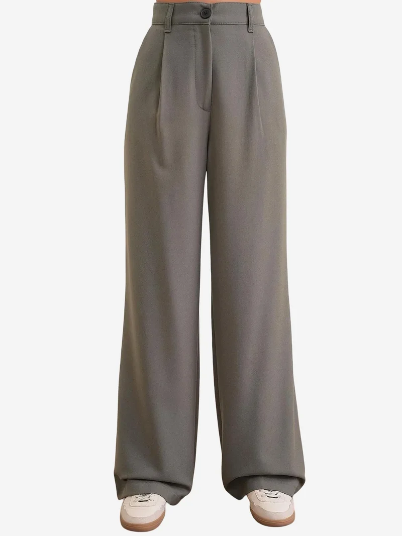 MixRay Mixray High Waist Palazzo Pants with Pockets