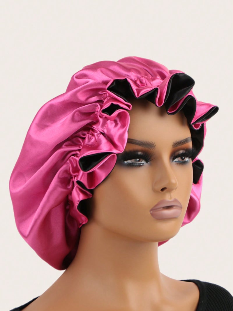 Silk Satin Sleep Bonnet – Lightweight Hair Cap Prevents Dryness & Tangles - Image 4