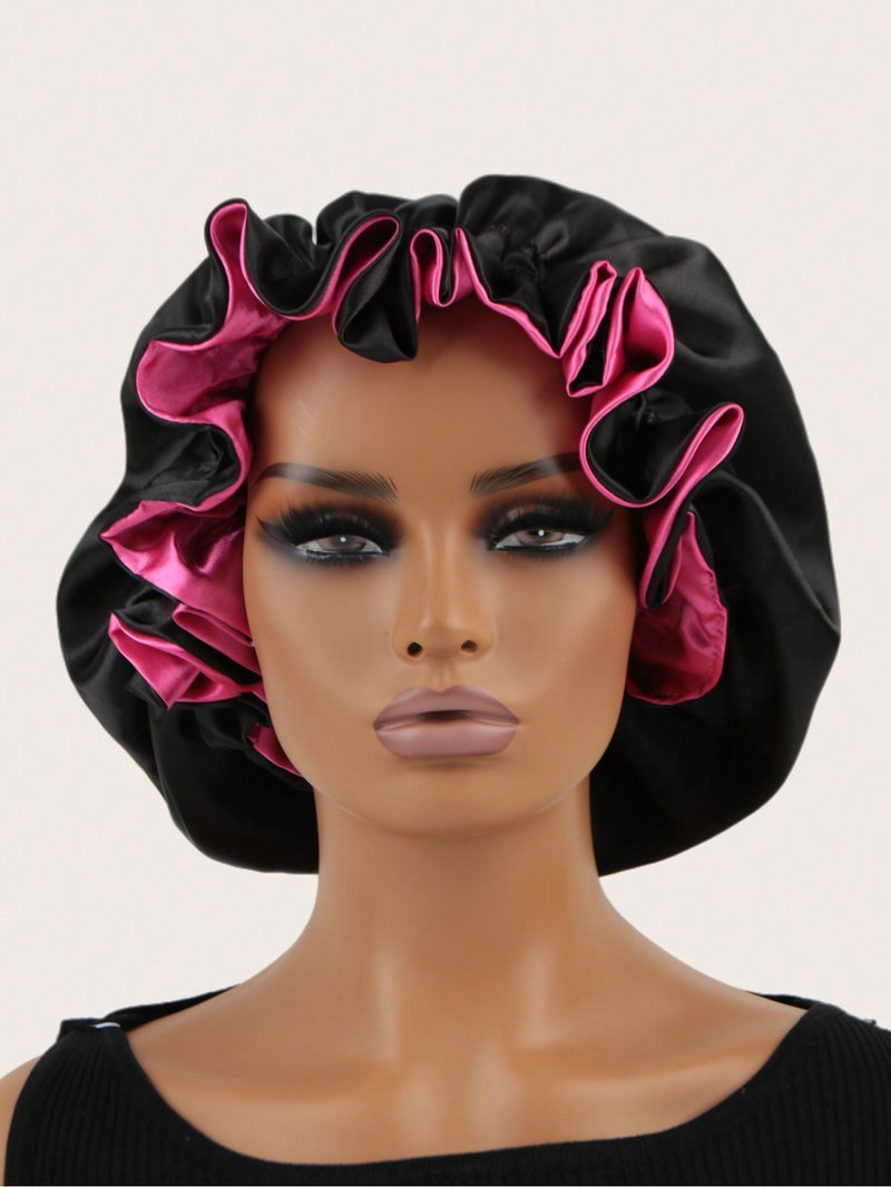Silk Satin Sleep Bonnet – Lightweight Hair Cap Prevents Dryness & Tangles - Image 2