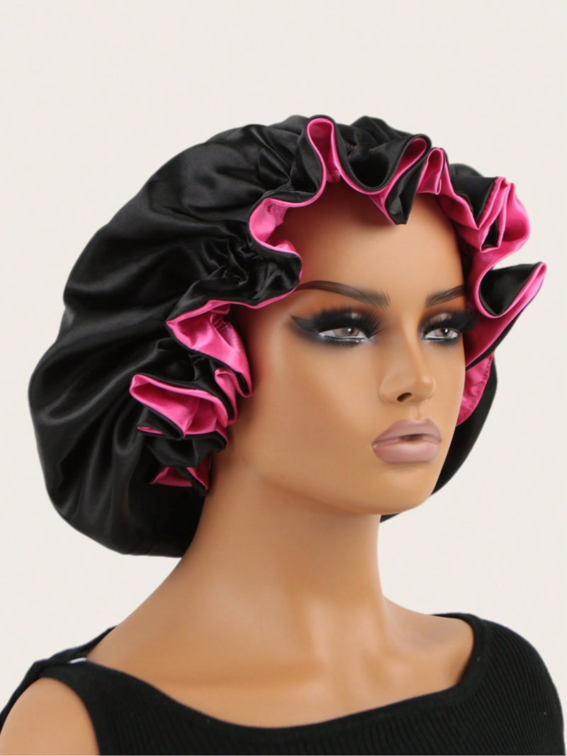 Silk Satin Sleep Bonnet – Lightweight Hair Cap Prevents Dryness & Tangles - Image 1