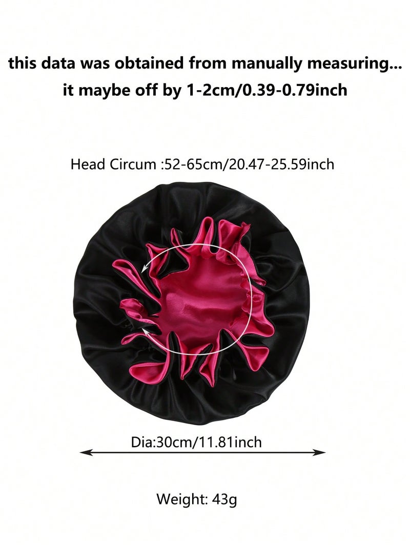 Silk Satin Sleep Bonnet – Lightweight Hair Cap Prevents Dryness & Tangles - Image 3