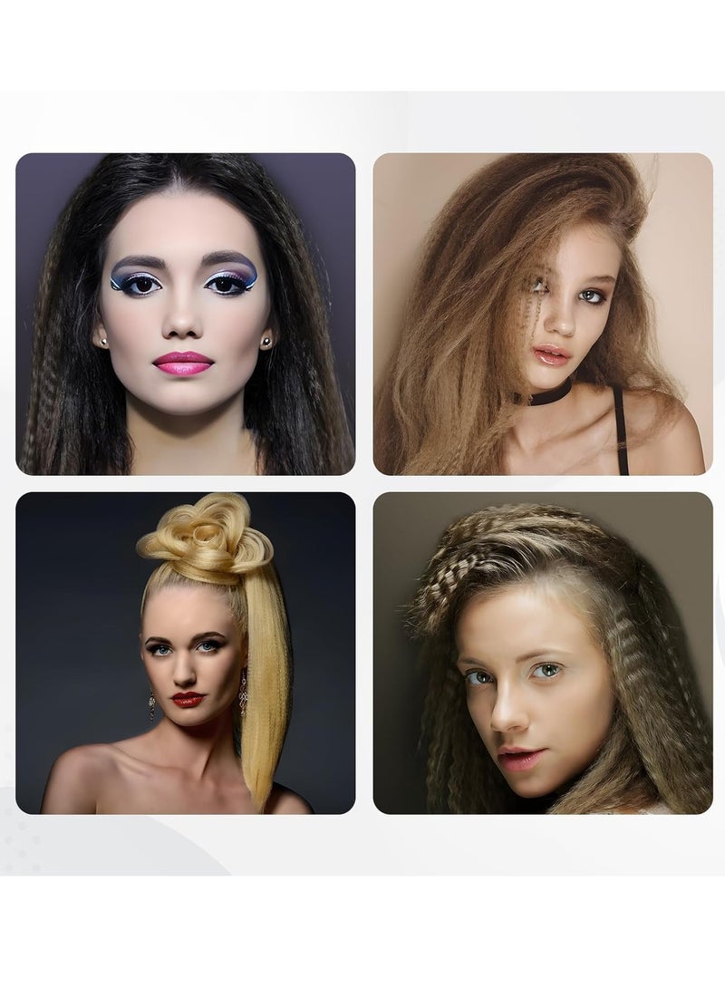 SYOSI Portable Hair Curling Iron Corn Splint Automatic Curler Professional Corn Plate Hair Curlers Fluffy Hairstyle Curling Iron Women Men Styling Tool Adjust Temperature for All Hair Types Black - Image 4