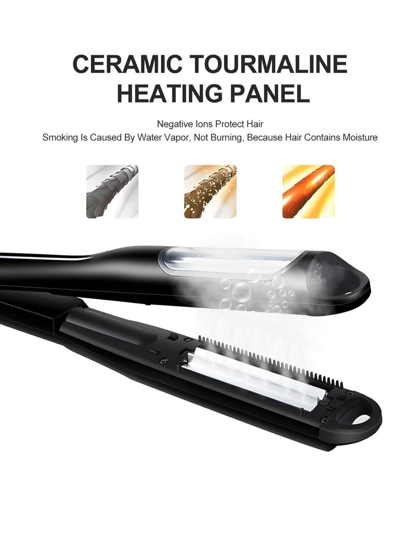 SYOSI Portable Hair Curling Iron Corn Splint Automatic Curler Professional Corn Plate Hair Curlers Fluffy Hairstyle Curling Iron Women Men Styling Tool Adjust Temperature for All Hair Types Black - Image 5