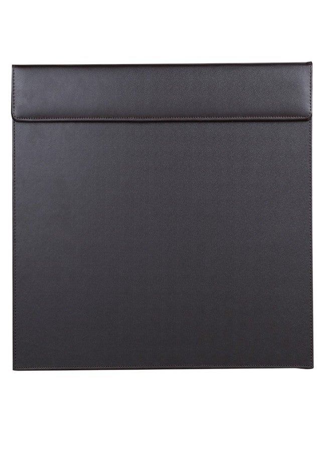 KINGFOM 18''x14'' Large Rectangle A3 Desk Writing & Drawing Desk Pad &Board Table Protector Mat with Paper Clip on Top Brown - Image 1