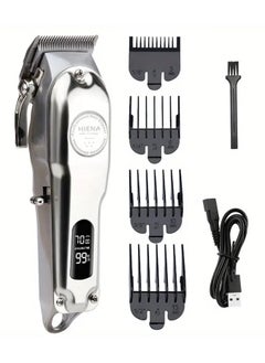 HIENA Professional Hair Clippers For Men, Hair Cutting Kit & Zero Gap T-Blade Trimmer Combo, Cordless Barber Clipper Set With LED Display, Holiday Gift Father's Day Gift  - Image 2
