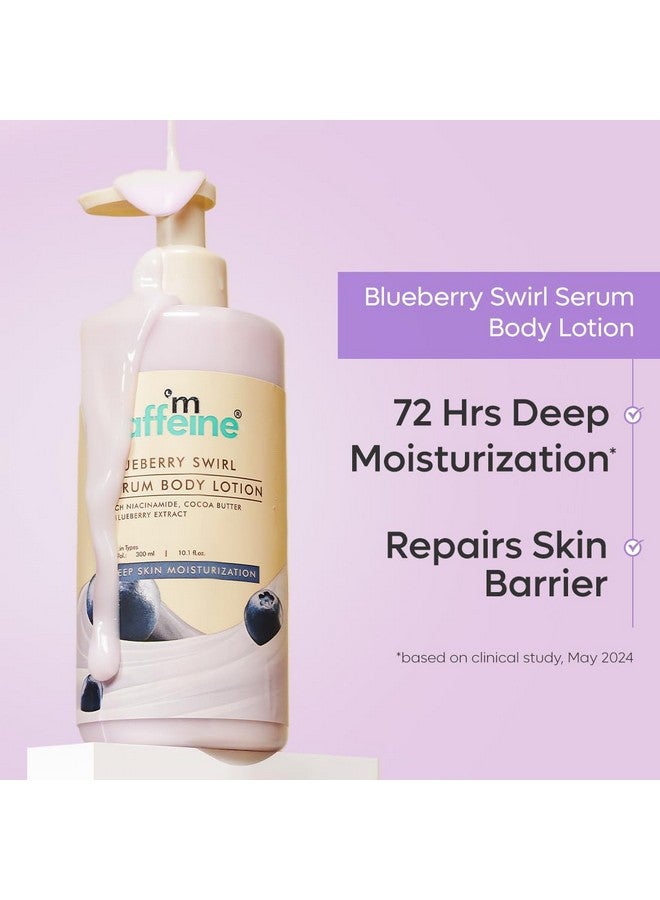 MCaffeine mCaffeine Blueberry Escape Bath & Body Gift Kit | Body Wash, Body Lotion, Teal Loofah | Gift Set For Men and Women | Pampering Kit for Birthday, Anniversary & All Special Occasions | Valentine Gift for Him/Her | Premium Gift Box 100% Vegan  - Image 5
