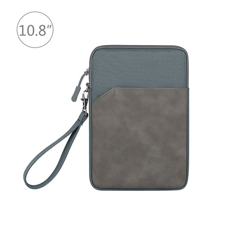 Tablet Bag: 9.7Inch-10.8Inch Gray Premium Structure With 3-Layer Protections - Large Capacity Splash-Proof Shock-Proof Portable Bag For Business School Travel - Image 2
