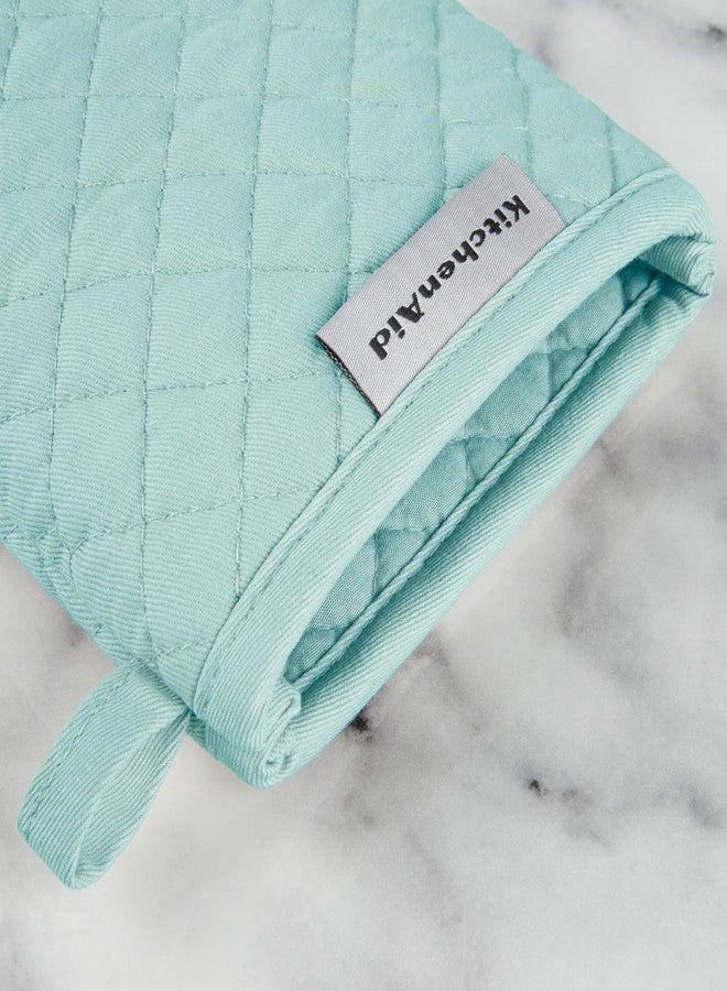 KitchenAid Asteroid Mini Oven Mitt 2-Pack Set, Mineral Water Aqua, 5.5"x8" - Image 4