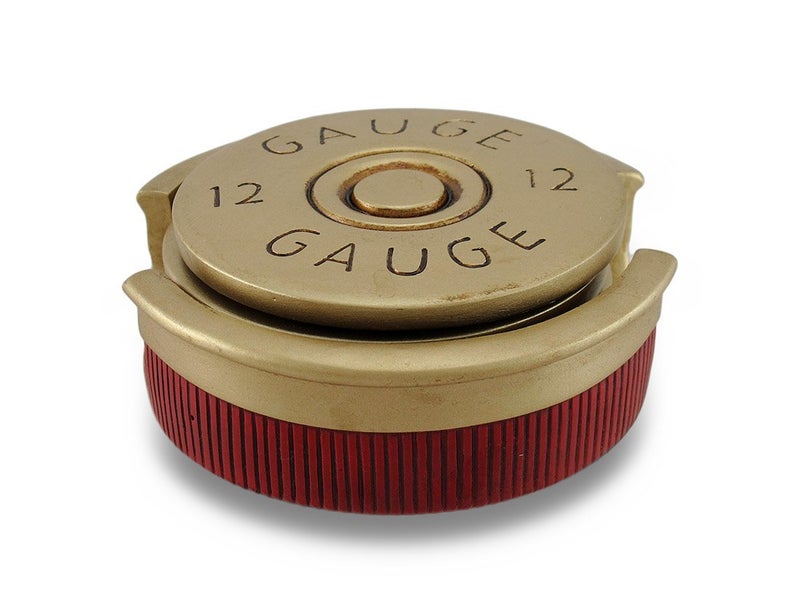 HomeWetBar Shotgun Shell Coaster Set  Red/Gold By HomeWetBar - Image 3