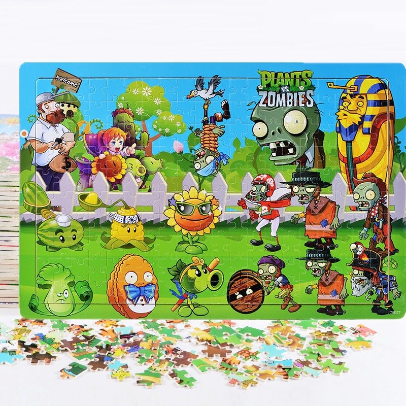 New Large Children'S Early Education Animation Toys 200 Pieces Of Wooden Cartoon Puzzle Toys Manufacturers Direct Supply - Image 2