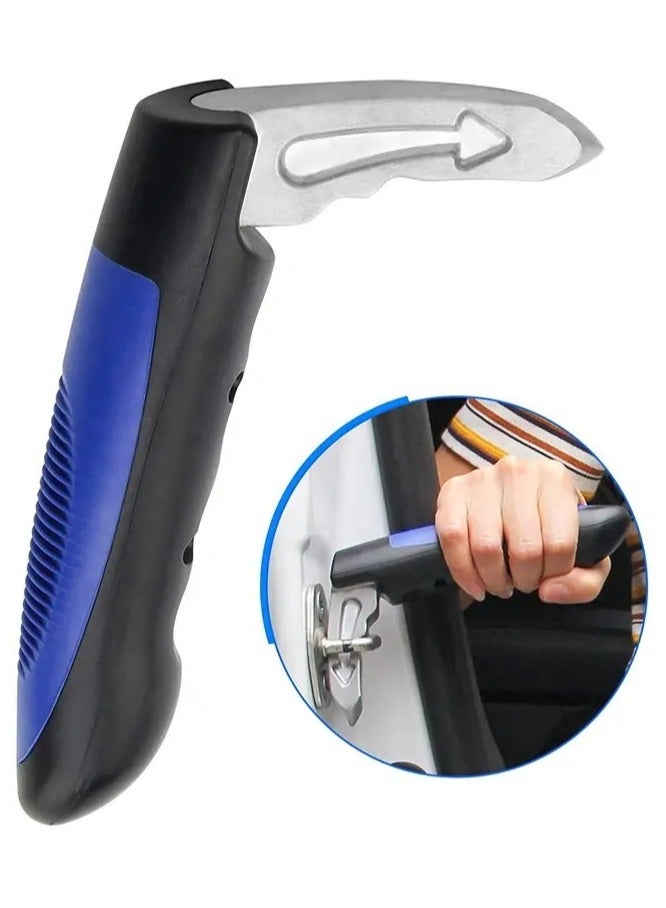 Car assistant, vehicle support handle for the elderly standing mobility aid, safety door handle automatic cane for the elderly and disabled portable handrails, turquoise - Image 1